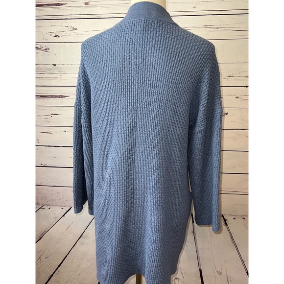 Horny Toad Co Cardigan Sweater size Small Cambridge Open front lagenlook Blue - Picture 8 of 13